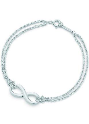 Элегантный серебряный браслет infinity от tiffany & co. – бесконечная красота и изысканность