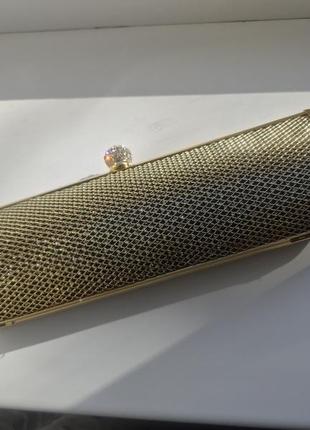 Клатч золотой сумочка