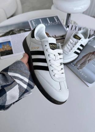 Женские кроссовки в стиле adidas spezial адидас / демисезонные / весенние, летние, осенние / кожа / белые, черные