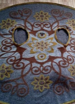 Український образ вовняний кептар з рукавами,сардак, вовняний жакет пальто принтований...