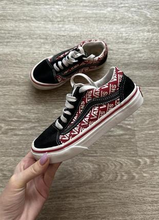 Круті оригінальні кеди замшеві дівчинці/класу vans kids 30/18 см1 фото