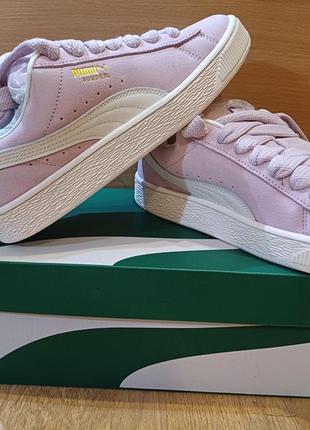Кроссовки кеды puma suede xl розовые 39 р