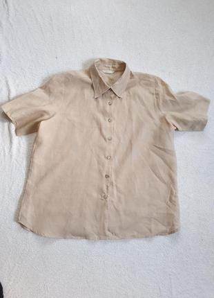 Льняная женская рубашка
