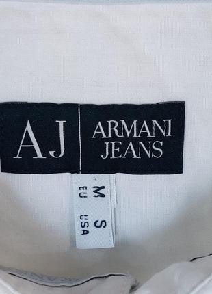 Рубашка мужская белая armani jeans6 фото