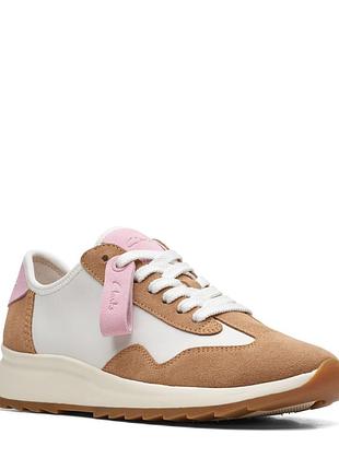 Шкіряні кросівки clarks dash lite lace