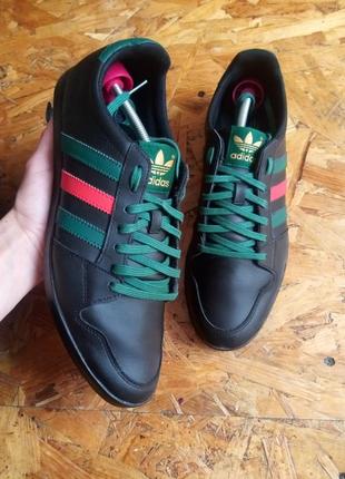 Кожаные кроссовки adidas oie marke mitden with the 3 stripes 3 treifen the brand