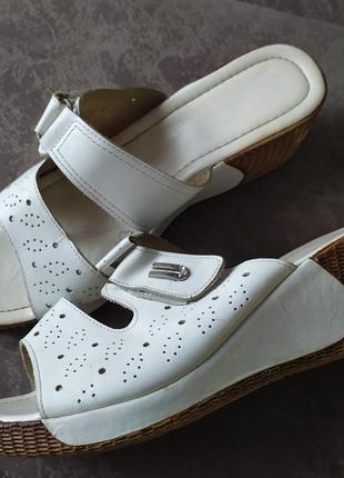 Шлепанцы, шлепки натуральная кожа