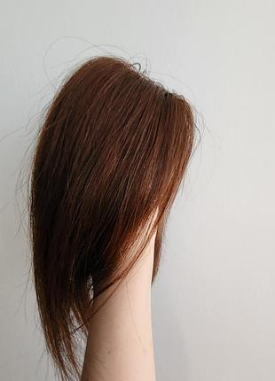 Челка накладка натуральные волосы