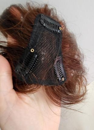 Челка накладка натуральные волосы