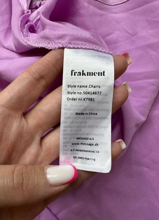 Стильне сатинове лавандове плаття міді сліп дрес frakment 38/m5 фото