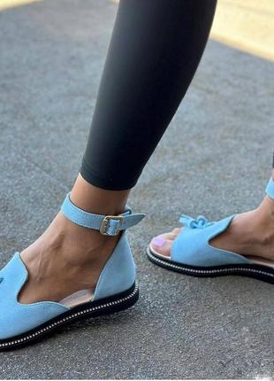 36-41 рр босоножки натуральная кожа/замша черные, голубые, красные, серые, пудра, капучино5 фото