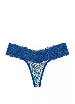 Трусики стрінги від вікторія сікрет wink lace-trim thong panty7 фото