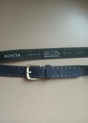 Ремень bonita madein germany (tw 100) из натуральной кожи и натурального велюра женский оригинал