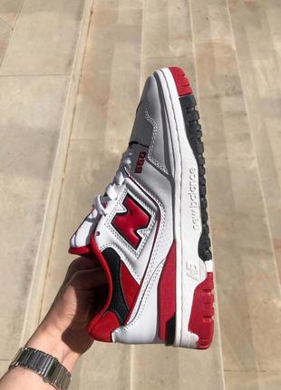 Жіночі шкіряні кросівки new balance 550 white red нью беланс 5505 фото