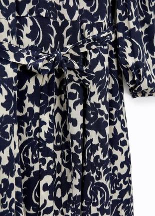 Сукня zara р. xs s віскоза з кишенями і поясом6 фото
