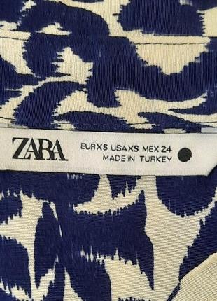 Сукня zara р. xs s віскоза з кишенями і поясом10 фото