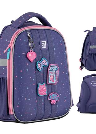 Рюкзак школьный каркасный education "pixel love", kite (k24-555s-3)