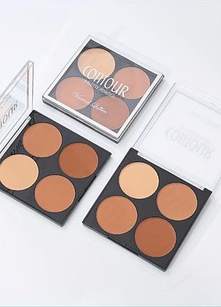 Большая палетка для контуринга, скульптор для лица, пудра, тени. скидка.