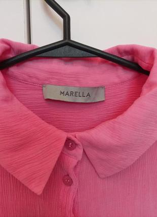 Красивая рубашка, блузка marella с завязками спереди, размер s.8 фото