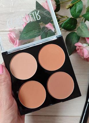 Большая палетка для контуринга, скульптор для лица, пудра, тени. скидка.