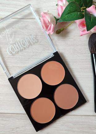 Большая палетка для контуринга, скульптор для лица, пудра, тени. скидка.