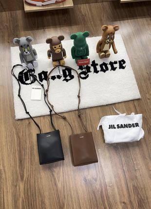 Сумка через плече jil sander black / brown