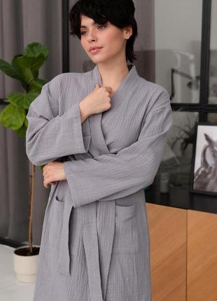 Халат женский duna с фактурного муслина размер s, m, l, xl