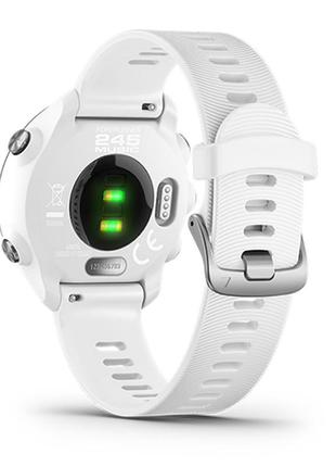 Силіконовий ремінь для смарт годинників garmin forerunner 245 m / 645. та для інших. ш. 20 мм. білий колір.