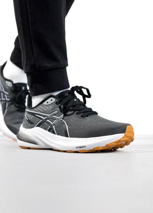 Asics gt-2000 12 black/grey/white 401 фото