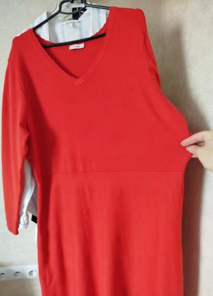 Стильна червона сукня великий розмір5 фото