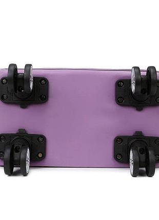 Дорожная сумка для путешествий для ручной клади на колесах (сиреневый)