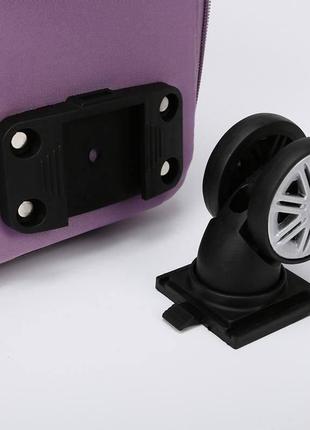 Дорожная сумка для путешествий для ручной клади на колесах (сиреневый)