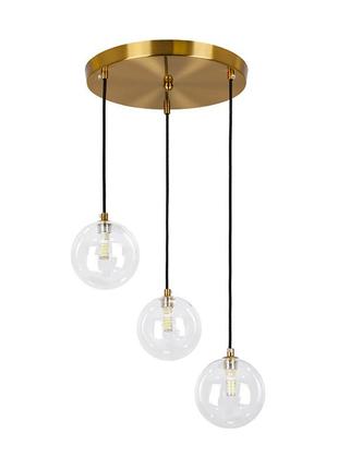Люстра підвісна 761p120f-3 brz+cl (300)