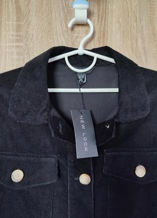 Нова вельветова чорна куртка сорочка піджак жакет рубашка розмір 48-50-522 фото