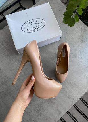 Туфли кожаные лодочки steve madden