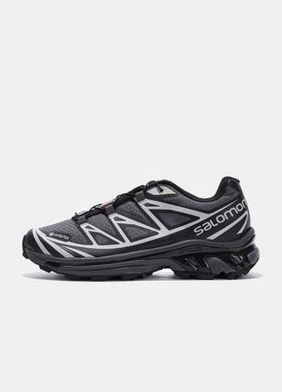 Salomon xt-6 gray gore-tex box 361 фото