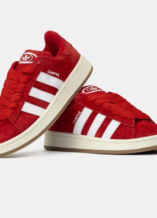 Adidas campus 00s red white4 фото