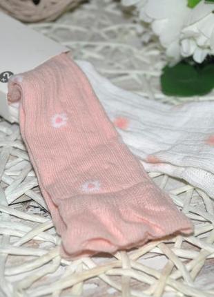 1-2/2-3/3-4/5-6 р нові фірмові високі шкарпетки гольфи для дівчаток квіти 2 шт lc waikiki вайкікі6 фото