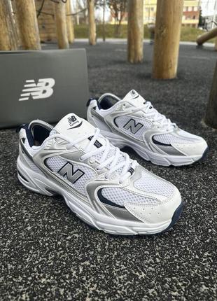 Кросівки new balance 530 (white & blue)1 фото