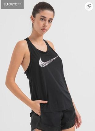 Майка nike swoosh run black р.m