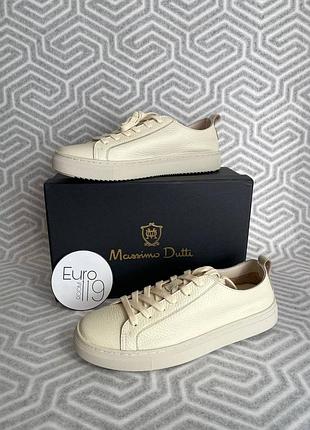 Кеды massimo dutti бежевые