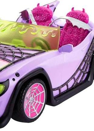 Уцінка! машинка монстер хай монстро-мобіль monster high ghoul mobile фіолетовий кабріолет для ляльки монстр хай