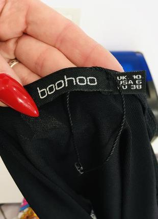 Летнее платье бандо принт турецкий огурец boohoo м10 фото