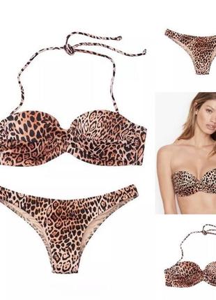 Купальник victoria's secret original xs s m l 36b 80b twist bandeau 36 38 401 фото