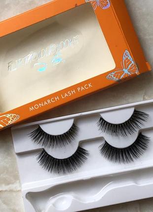 Набор накладных ленточных ресниц monarch lash pack flirtatious looks