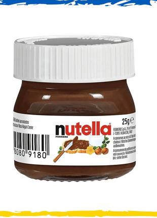 Шоколадная паста nutella mini 25г. паста нутелла маленькая. от 1 шт. на подарок