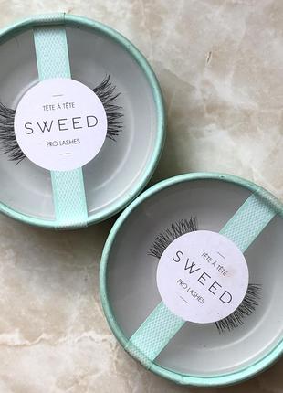 Ленточные накладные ресницы tête-à-tête sweed pro lashes1 фото