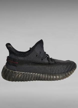 Кросівки унісекс чорні adidas yeezy boost 350 v2