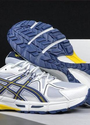 Кроссовки asics gel-kahana 8 мужские большие размеры, асикс гел кахана кожаные в сетку, asics gel kahana