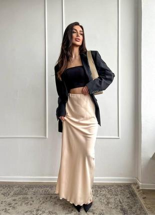Женская юбка макси длинная шелк армани в пол1 фото